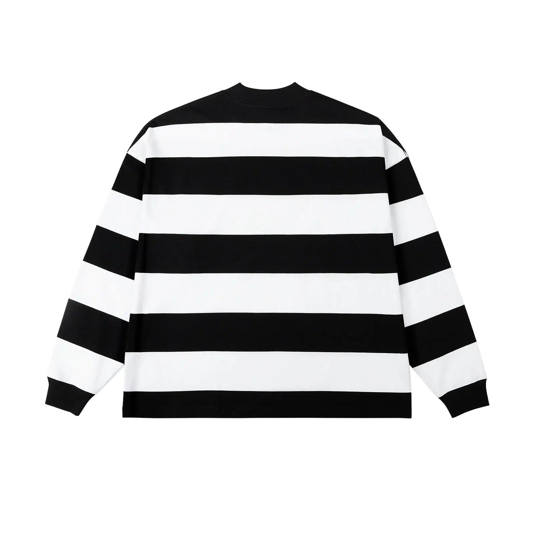 Striped Crew Neck Sweatshirt
