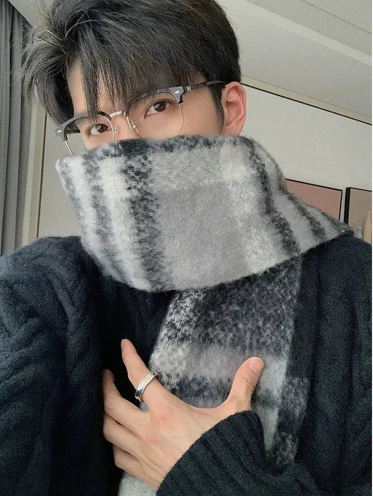 Striped Plaid Scarf