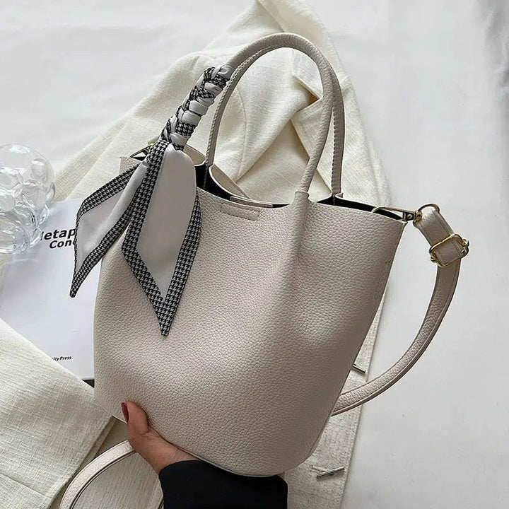 Stylish Bucket Shaped Leather Bag