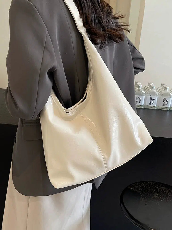 Stylish Leather-Look Tote Bag