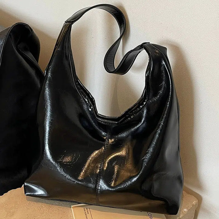 Stylish Leather-Look Tote Bag