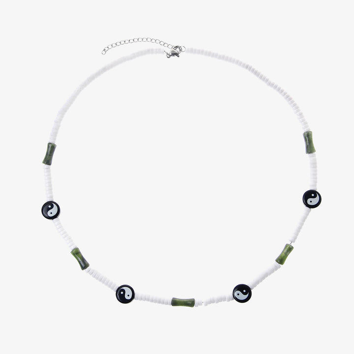 Tai Chi Bead Jade Necklace