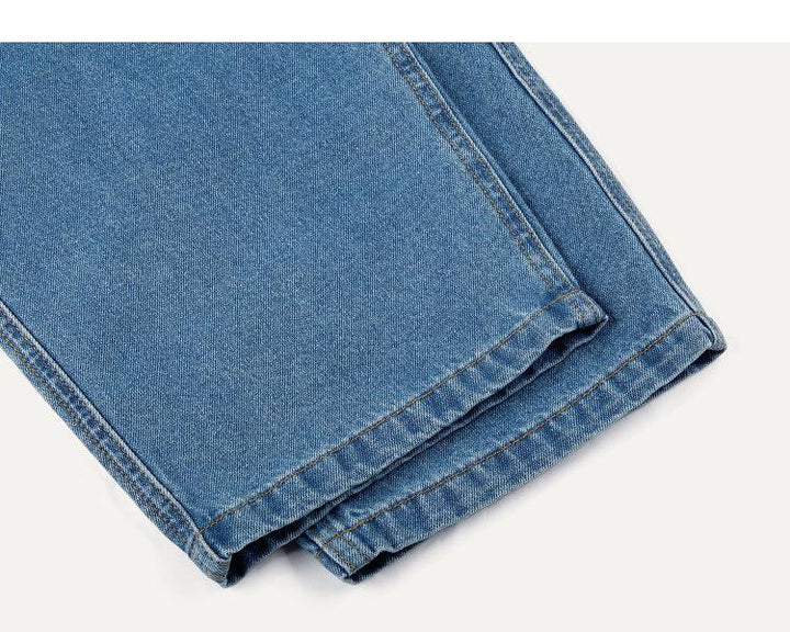Tapered Drawstring Elastic Waist Jeans