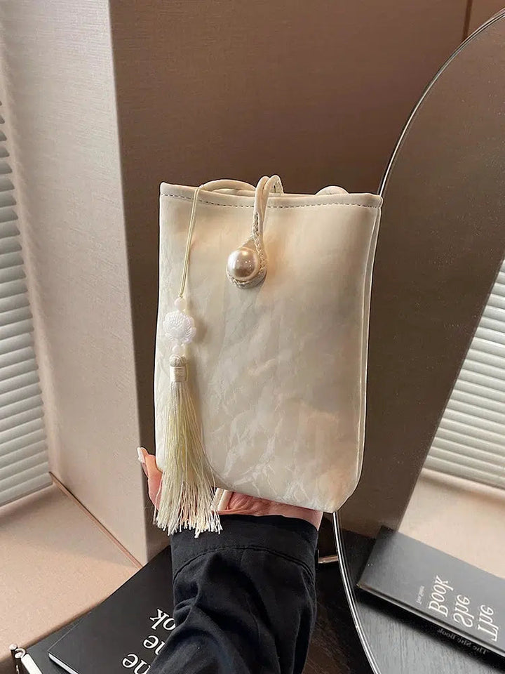 Tassel Bead Silk Mobile Phone Bag