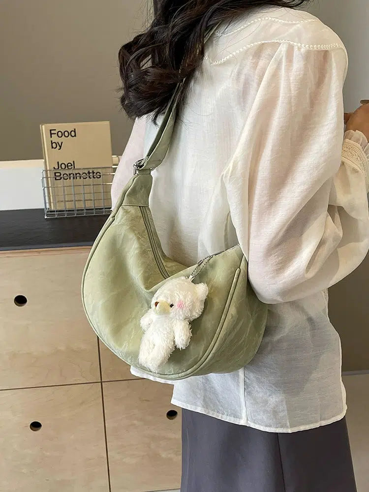 Teddy Bear Keychain Shoulder Bag