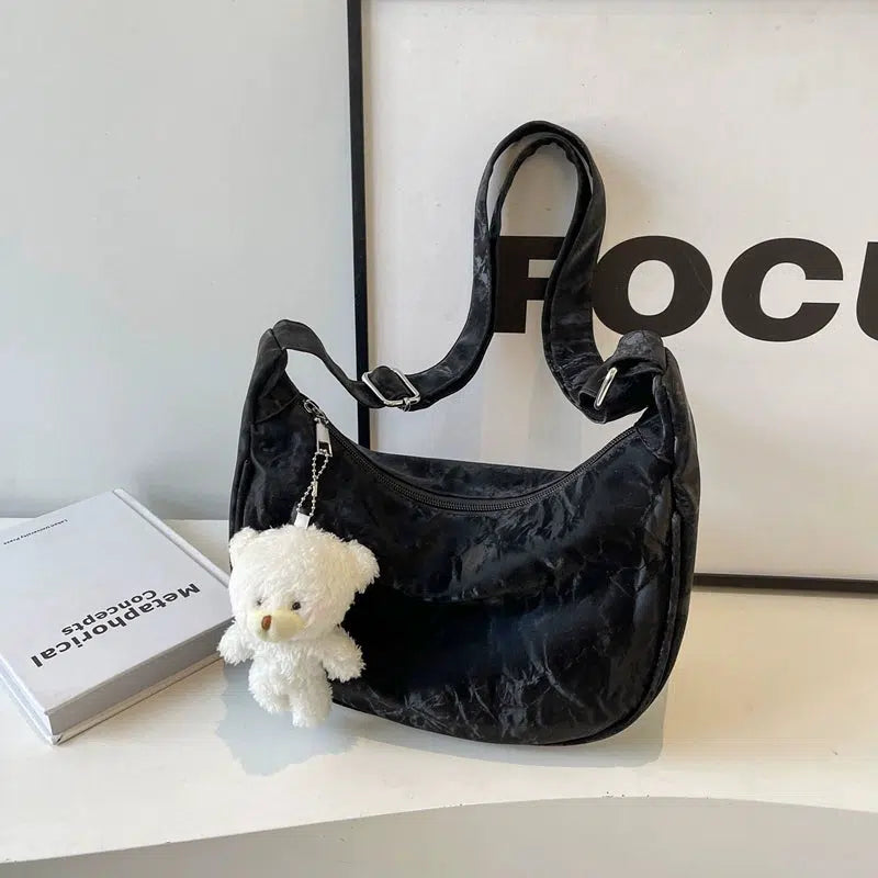 Teddy Bear Keychain Shoulder Bag