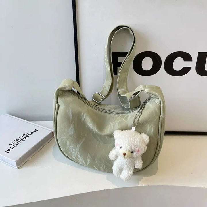 Teddy Bear Keychain Shoulder Bag