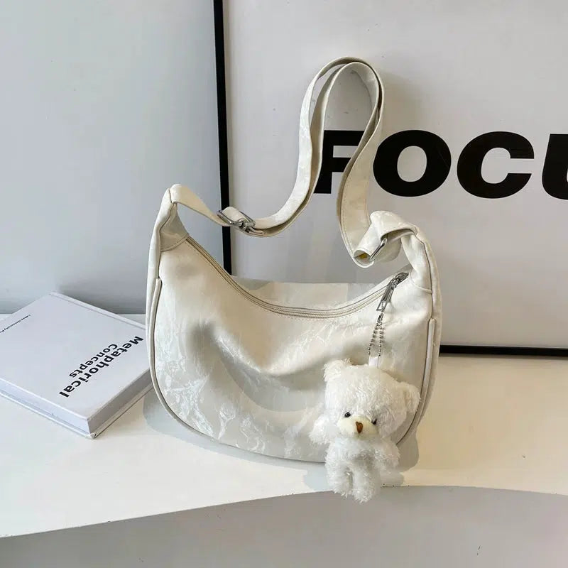 Teddy Bear Keychain Shoulder Bag