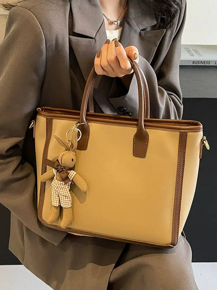 Teddy Bear Keychain Tote Bag