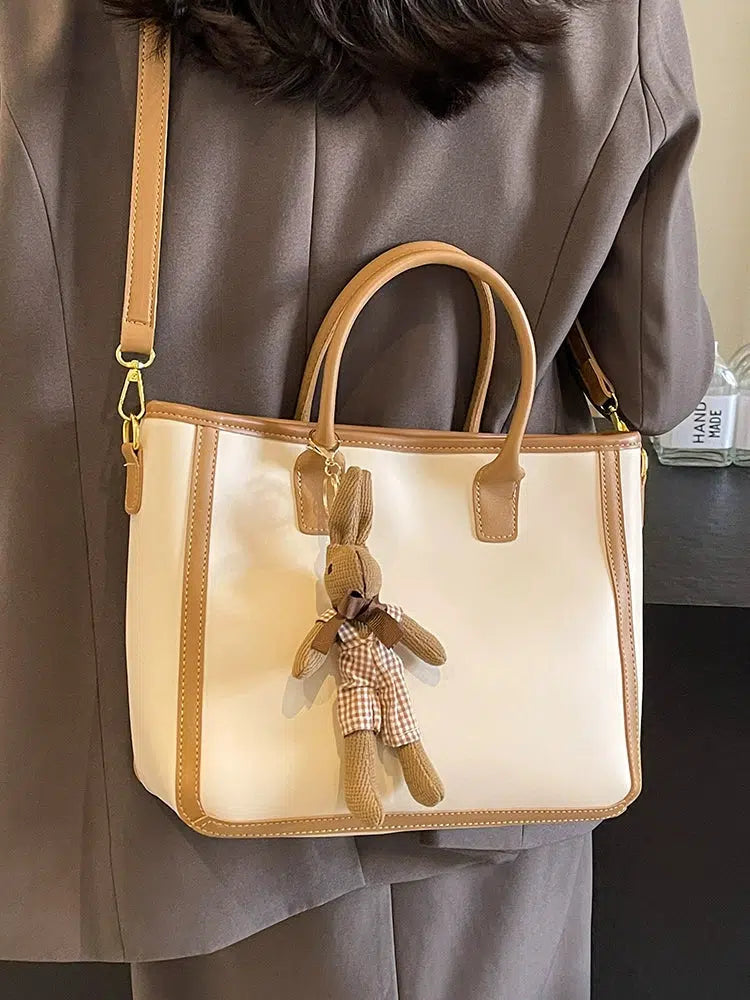 Teddy Bear Keychain Tote Bag