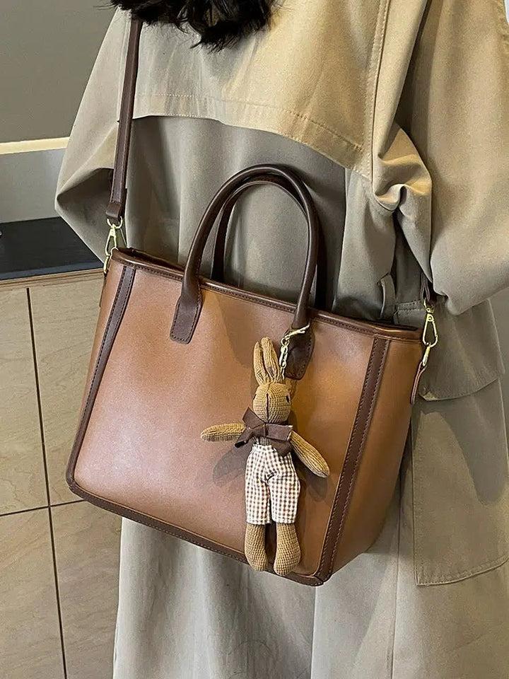 Teddy Bear Keychain Tote Bag
