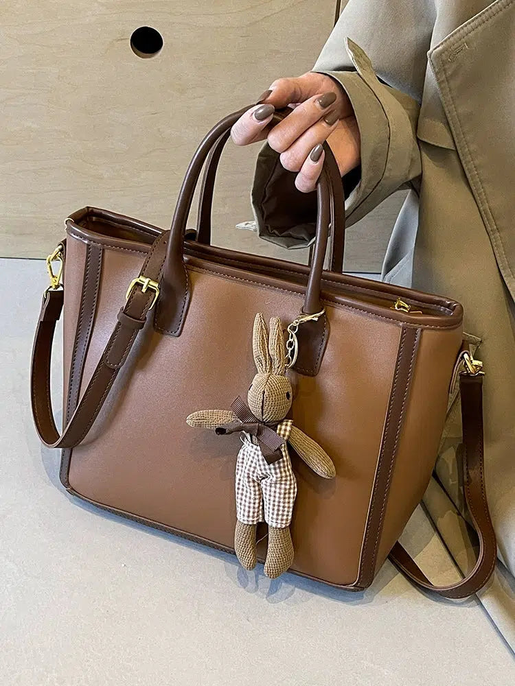 Teddy Bear Keychain Tote Bag