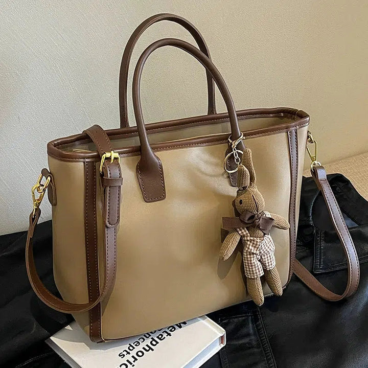 Teddy Bear Keychain Tote Bag