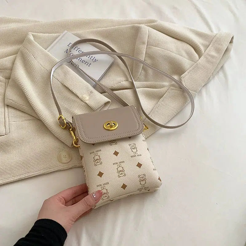 Teddy Bear Pattern Mobile Phone Bag