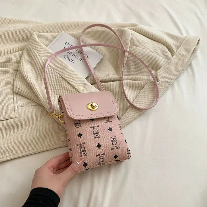 Teddy Bear Pattern Mobile Phone Bag