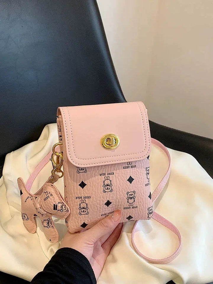 Teddy Bear Pattern Mobile Phone Bag