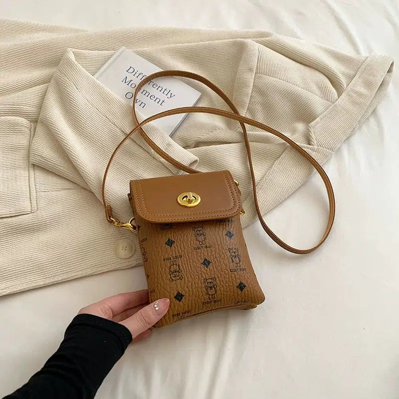 Teddy Bear Pattern Mobile Phone Bag