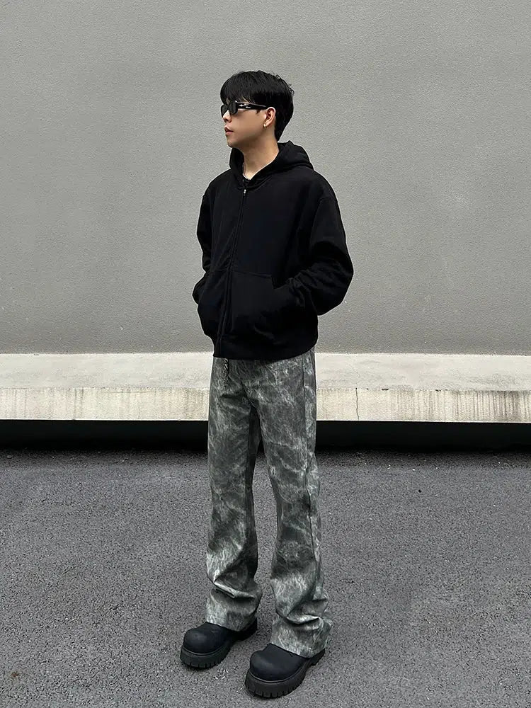 Tie-Dye Patterned Casual Pants