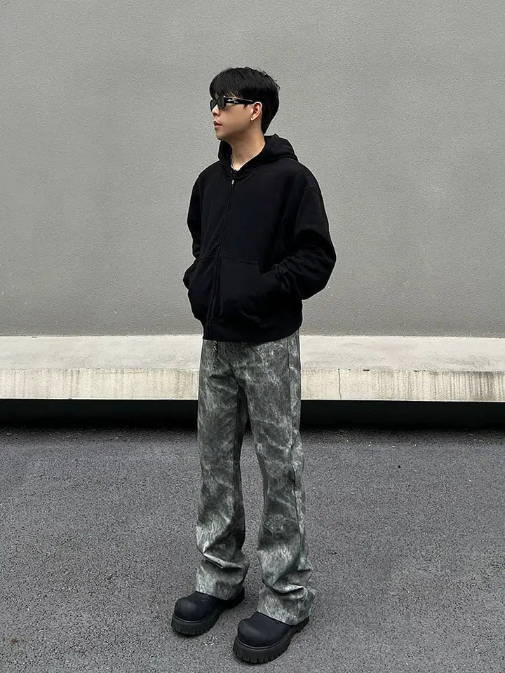 Tie-Dye Patterned Casual Pants