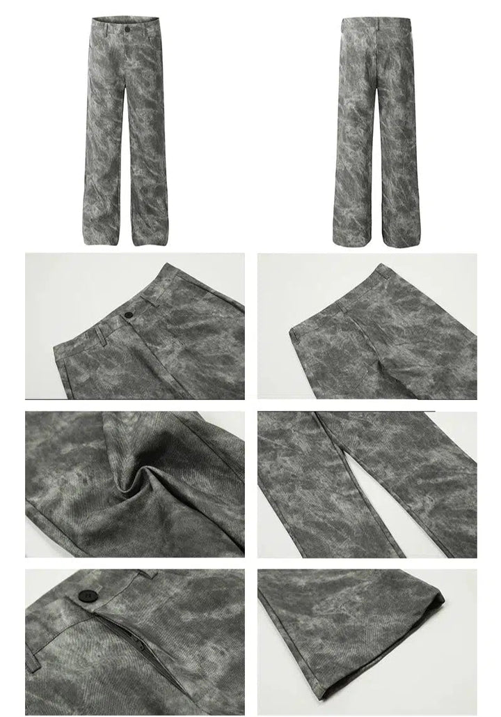 Tie-Dye Patterned Casual Pants