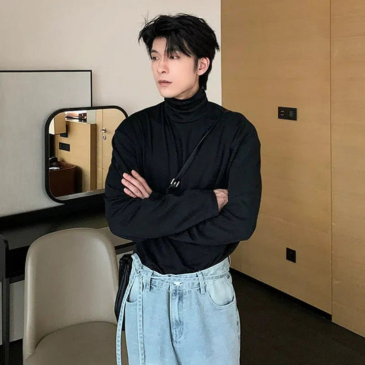 Turtleneck Long Sleeve Pullover