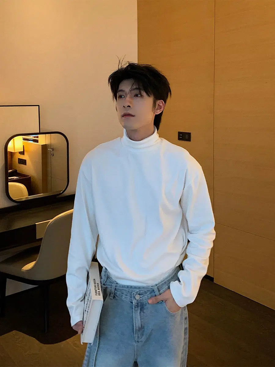 Turtleneck Long Sleeve Pullover