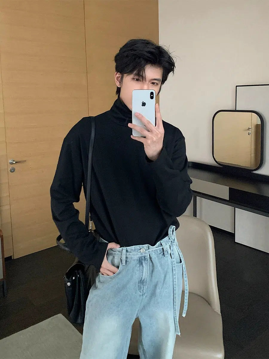 Turtleneck Long Sleeve Pullover