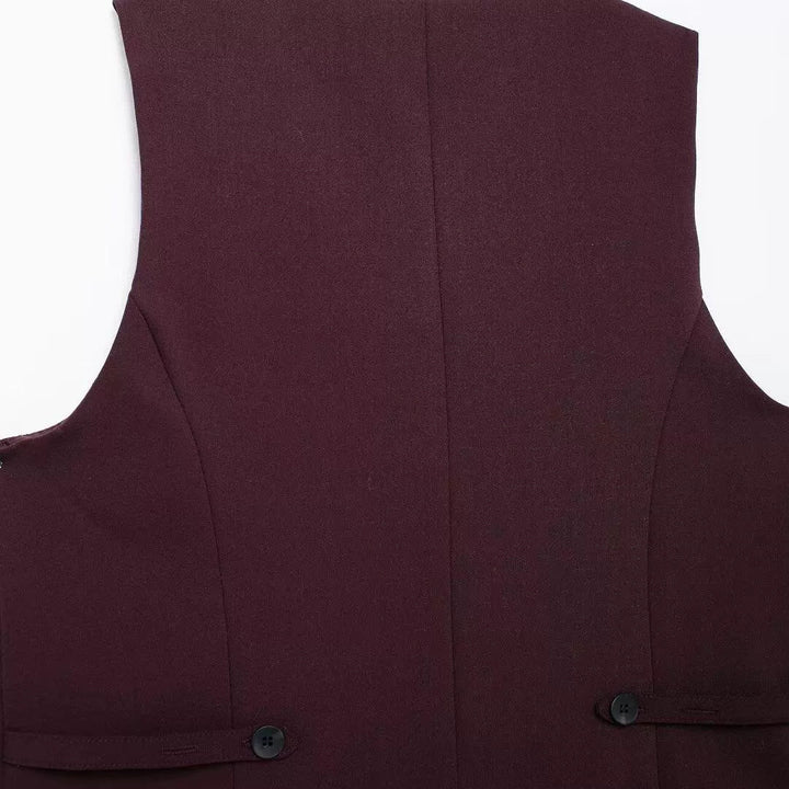 Two-Piece Vest and Pants Fashion Suit