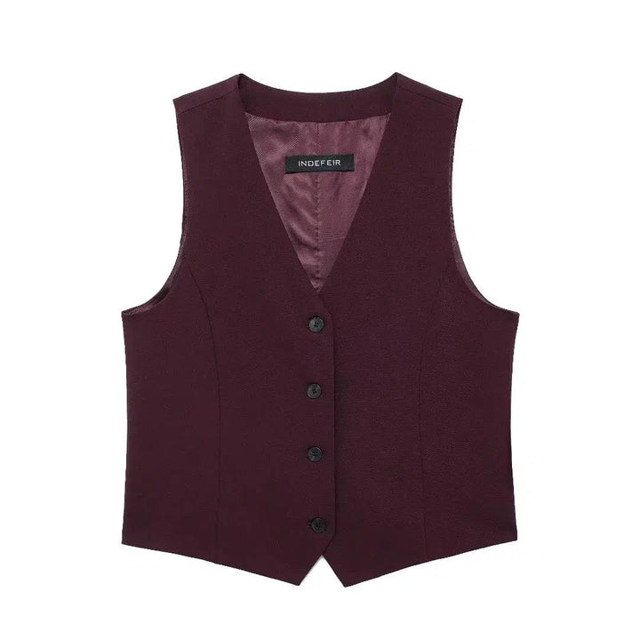 Two-Piece Vest and Pants Fashion Suit