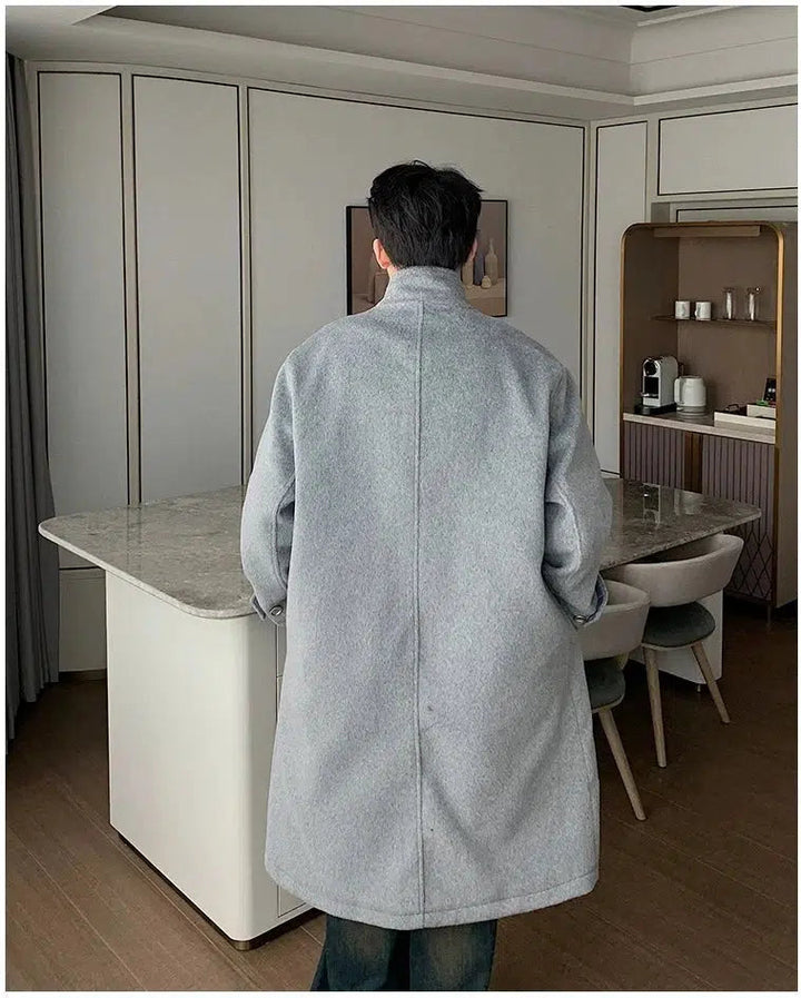 Two-piece Denim Woolen Coat