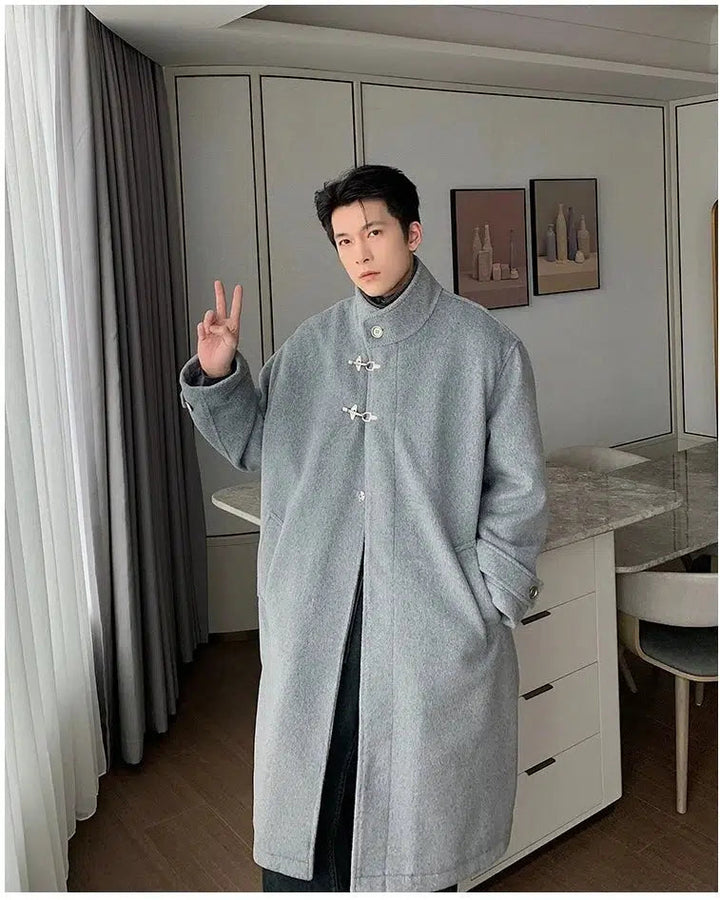 Two-piece Denim Woolen Coat