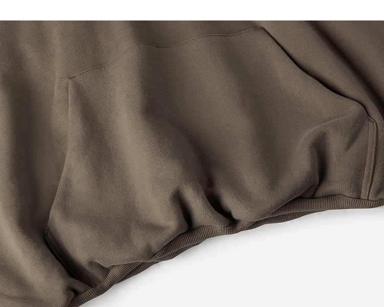 Velvet Solid Color Long Sleeve Hoodie