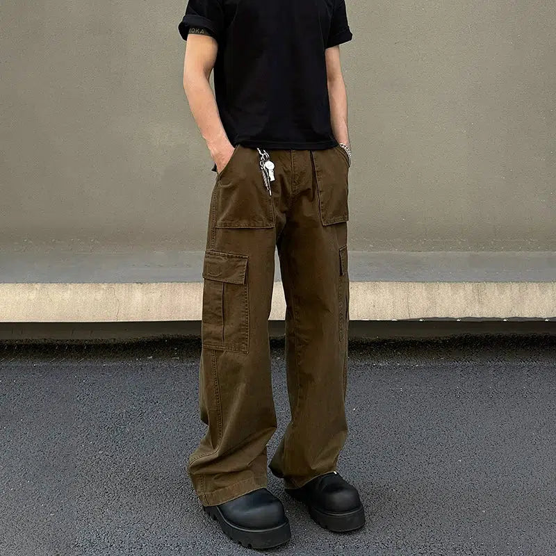 Vintage Multi-pocket Cargo Pants
