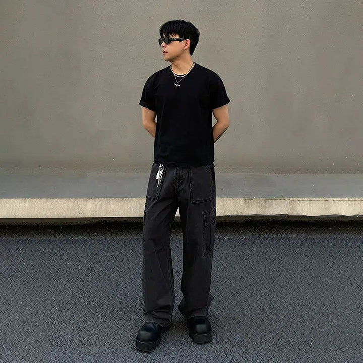 Vintage Multi-pocket Cargo Pants