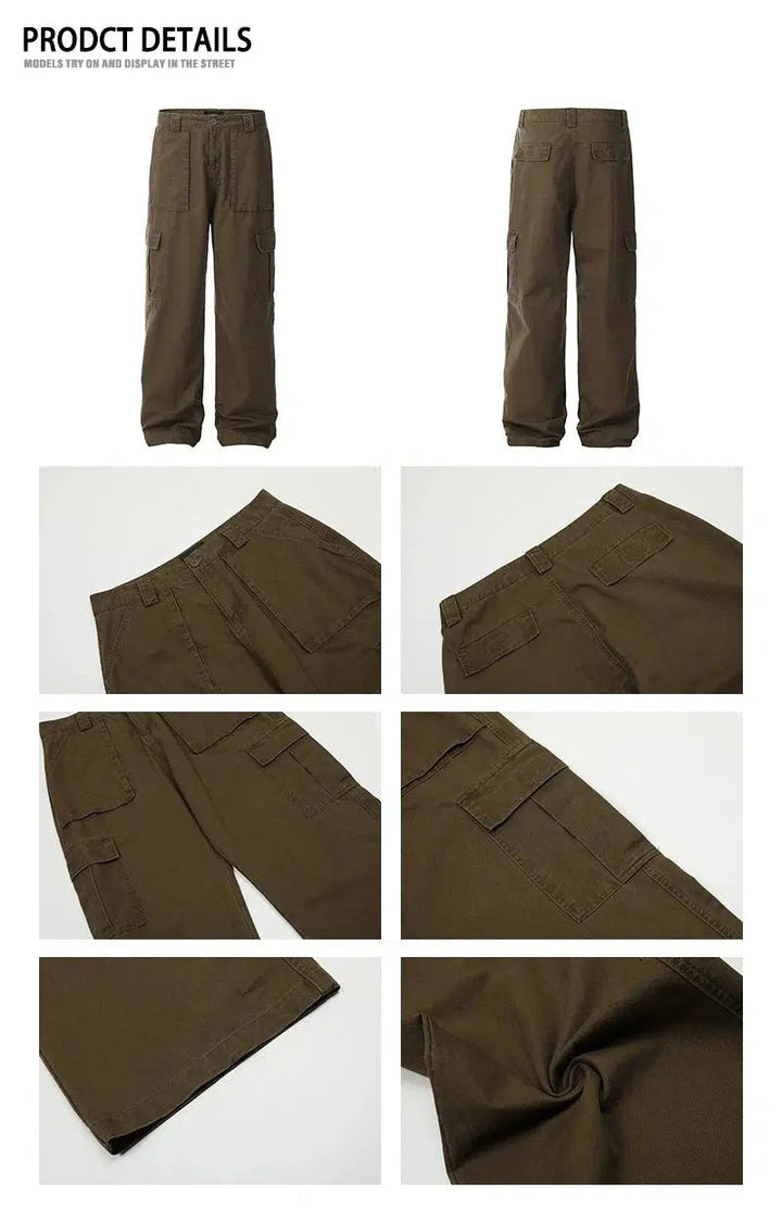 Vintage Multi-pocket Cargo Pants