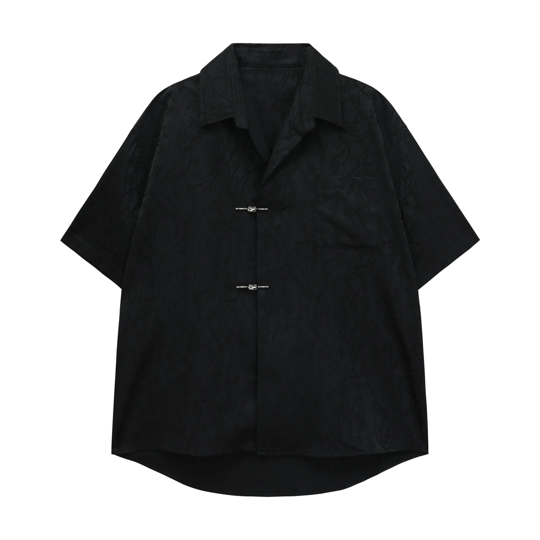 Vintage Pattern Lapel Shirt