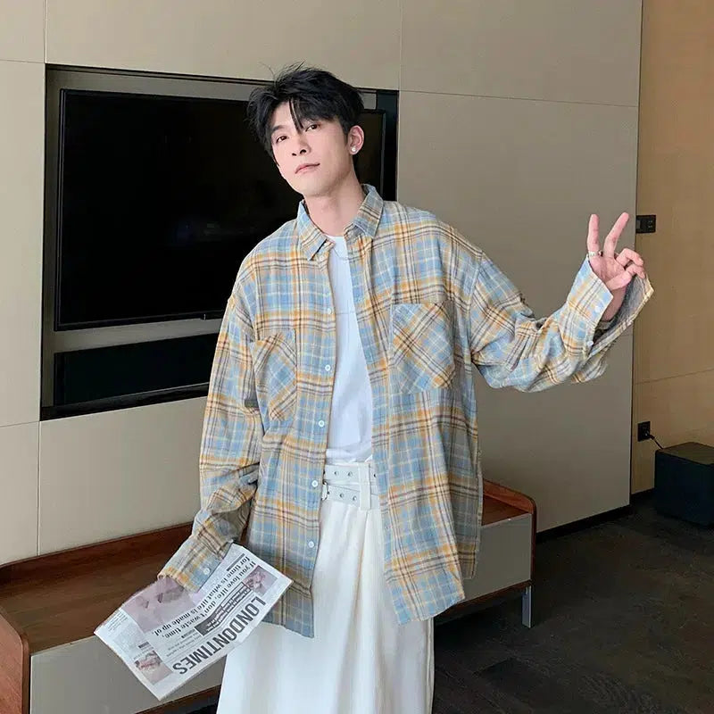 Vintage Plaid Flannel Shirt