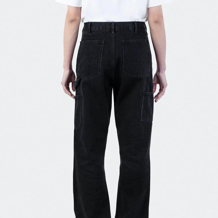 Washed Classic Straight-Leg Jeans