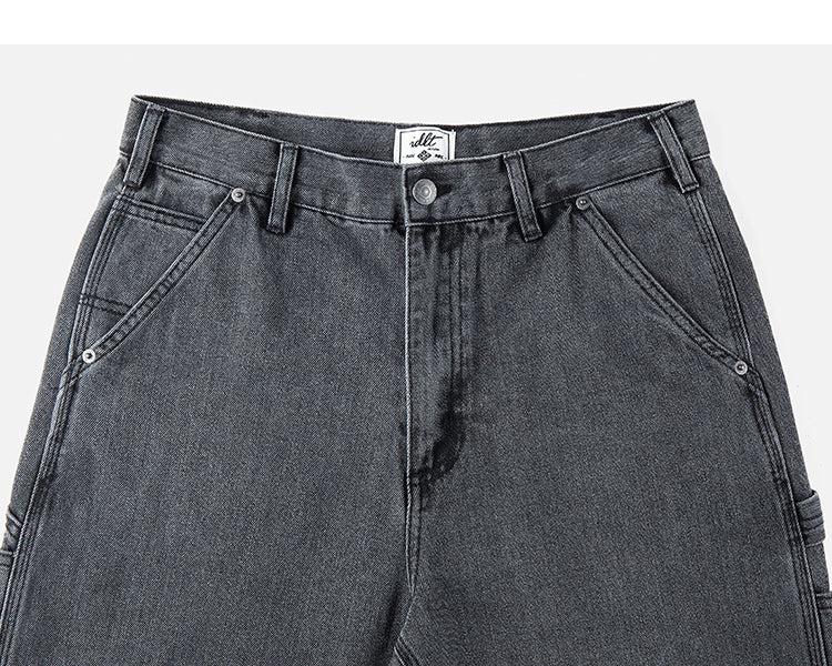 Washed Classic Straight-Leg Jeans