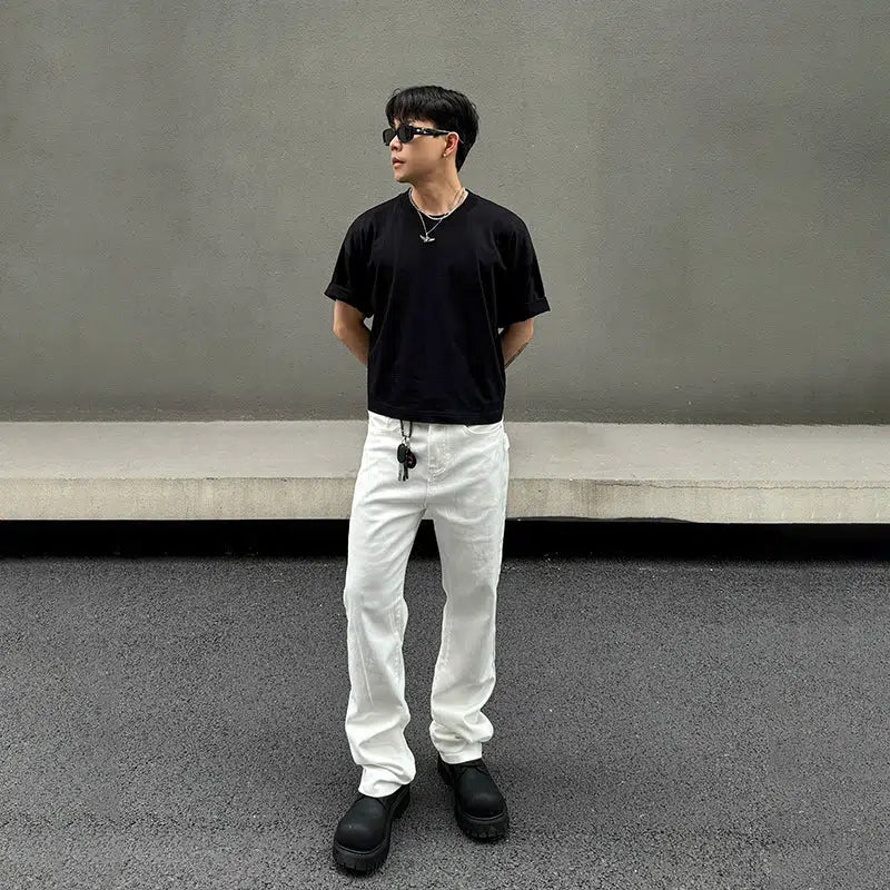 White Slim Fit Jeans