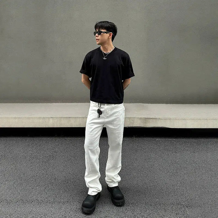 White Slim Fit Jeans