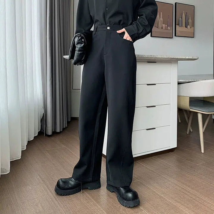 Wide-Leg Casual Pants