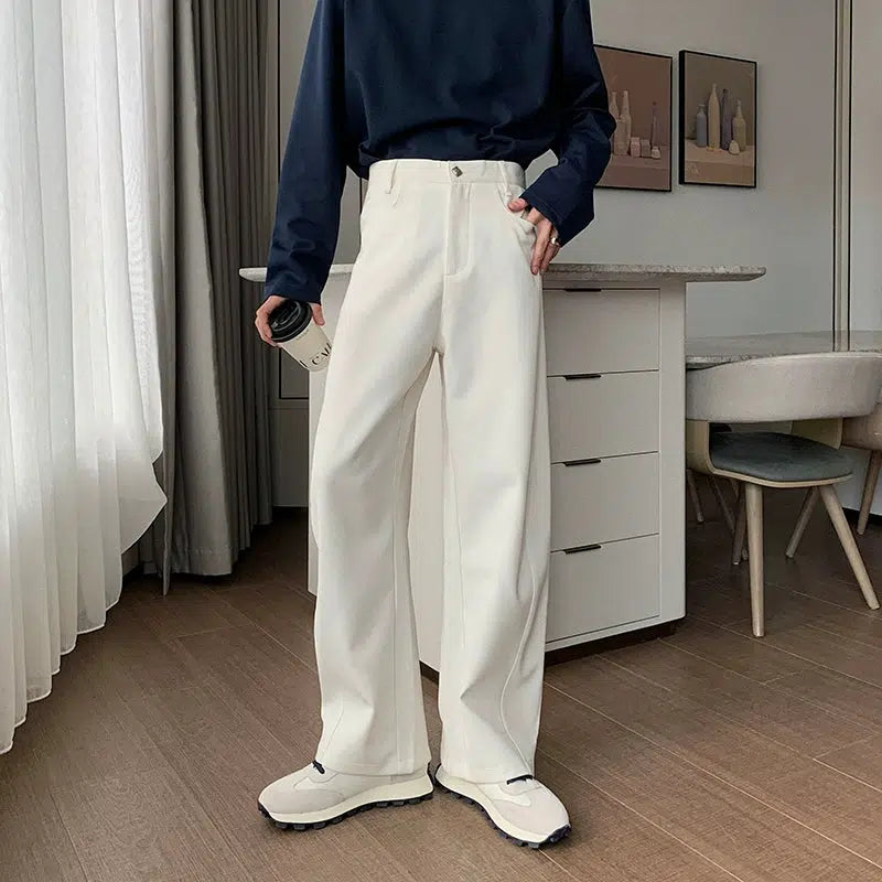 Wide-Leg Casual Pants