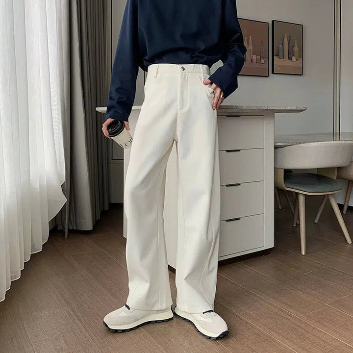 Wide-Leg Casual Pants