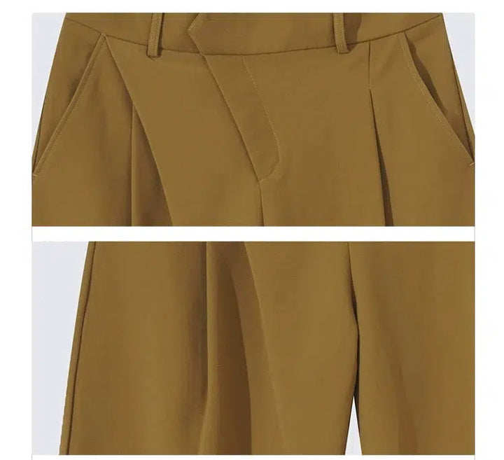 Wide-Leg Dress Pants