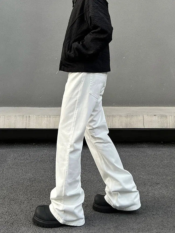 Wide-Leg Flared Jeans