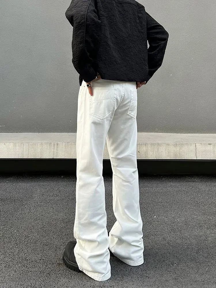 Wide-Leg Flared Jeans