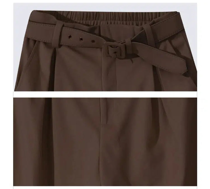 Wide-Leg High-Waist Casual Pants