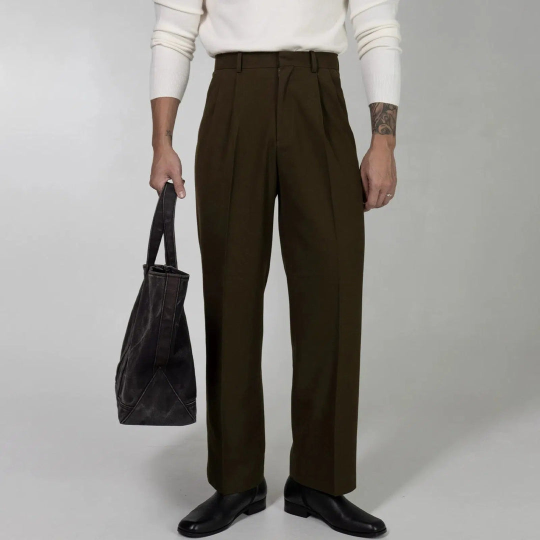 Wide-leg Straight-leg Suit Pants