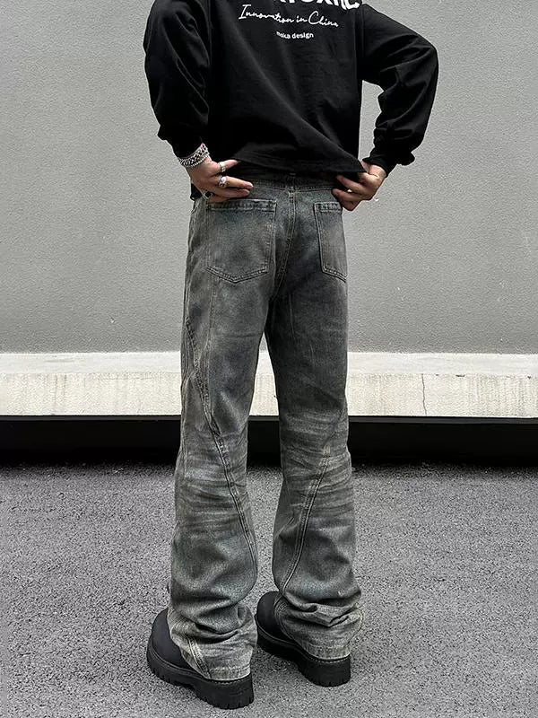 Yellow Mud Dirty Dyed Jeans